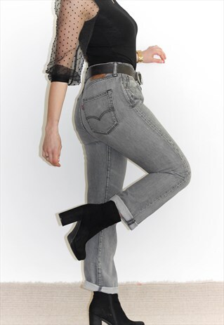 VINTAGE LEVI'S SLIM FIT STRETCH STRAIGHT LEG JEANS
