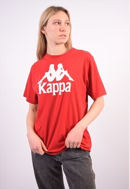 Vintage Kappa T-Shirt Top Red