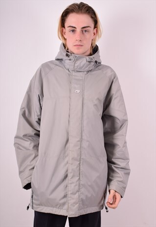 NIKE WOMENS VINTAGE REVERSIBLE JACKET LARGE GREY 90S