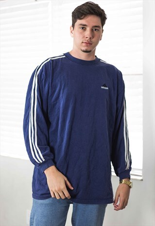 VINTAGE ADIDAS T-SHIRT LOGO 90S XL 13.5