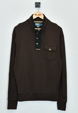 Vintage Ralph Lauren Sweatshirt Brown Large