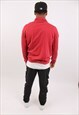 VINTAGE CHAMPION DARK RED QUARTER ZIP SWEATSHIRT