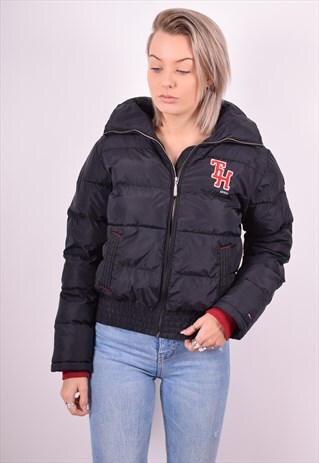 TOMMY HILFIGER WOMENS VINTAGE PADDED JACKET MEDIUM 90'S