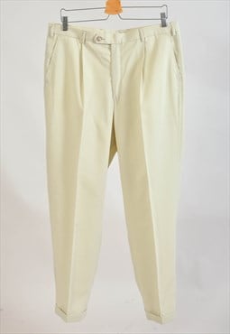 Vintage 90s trousers in off white 