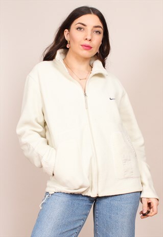 VINTAGE 90S NIKE ZIP THROUGH FLEECE