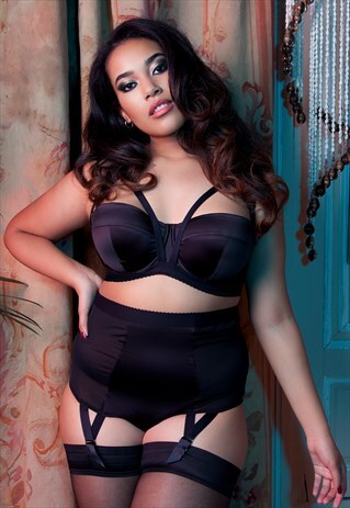 CANDACE NOIR BLACK STRAPPY BRA CURVE