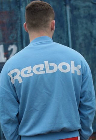 VINTAGE BABY BLUE REEBOK SPORTSTATE SWEATSHIRT