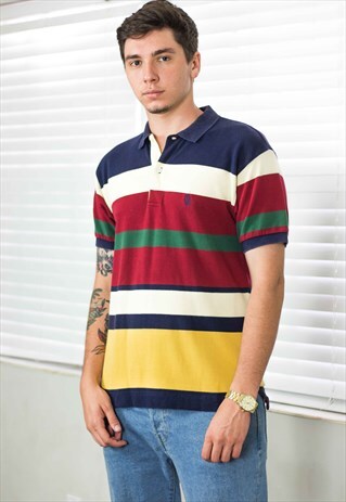 VINTAGE NAUTICA SHIRT LOGO 90S S 9.3