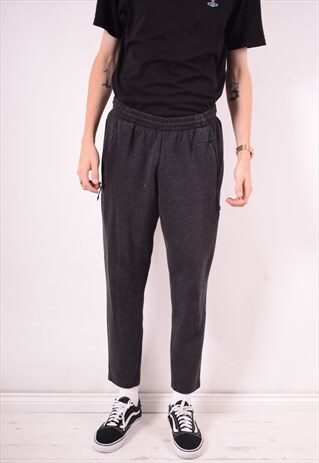 ADIDAS MENS VINTAGE TRACKSUIT TROUSERS MEDIUM GREY 90S
