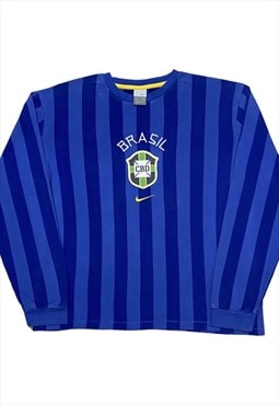 Nike Brasil Blue Longsleeve T-Shirt XL
