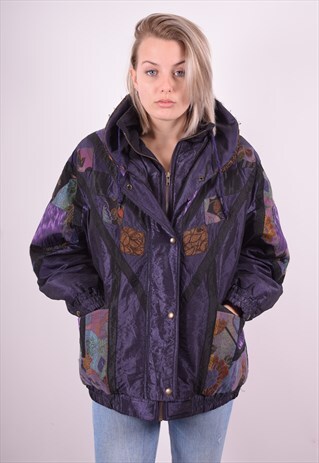 WOMENS VINTAGE JACKET XXL PURPLE 90'S