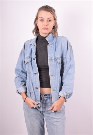 DISNEY WOMENS VINTAGE DENIM JACKET MEDIUM BLUE 90'S