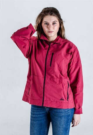 VINTAGE Y2K ADIDAS JACKET IN RED