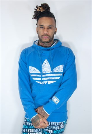 ADIDAS VINTAGE HOODIE BLUE