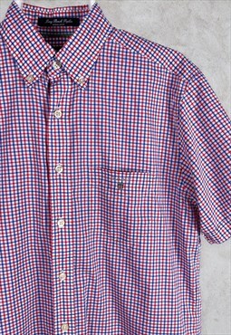 Gant Check Shirt Short Sleeve Long Beach Poplin Medium