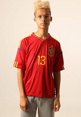 VINTAGE SPAIN FOOTBALL TOP