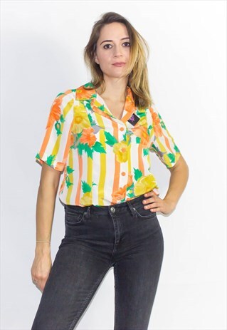 VINTAGE 90'S FLORAL PRINT SHIRT