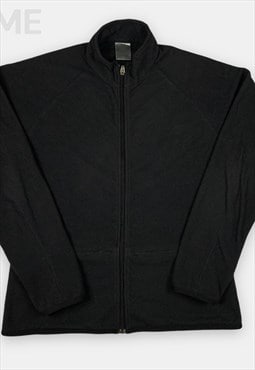 Vintage Nike black fleece jacket womans size M