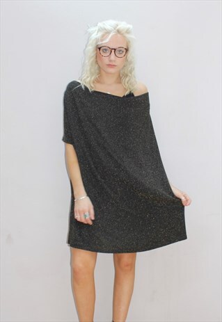 VINTAGE SPARKLE SLOUCHY DRESS