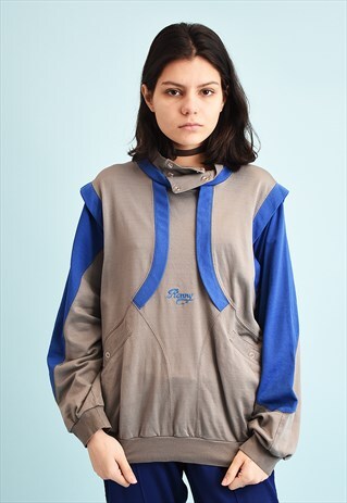 80'S RETRO ATHLEISURE SPORTS SLOUCHY SWEATSHIRT JUMPER