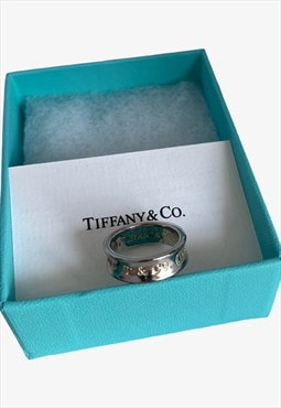 Vintage Tiffany & Co 1997 Sterling Silver Concave Ring