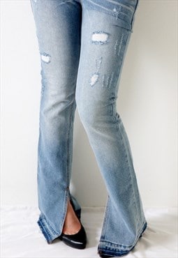 Juicy Couture Eagle Rock Bootcut Jeans High Waisted Flares