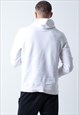 NIKE SPELL OUT HOODIE IN WHITE