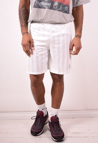 NIKE MENS VINTAGE SHORTS SMALL WHITE 90S