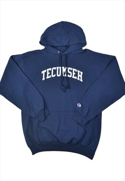 Vintage Champion Tecumseh Sweater Blue Medium