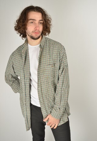 VINTAGE CHECK FLANNEL SHIRT