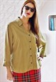Vintage green polka dot shirt blouse