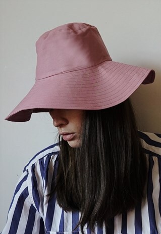 HANDCRAFTED DUSTY PINK PANAMA HAT