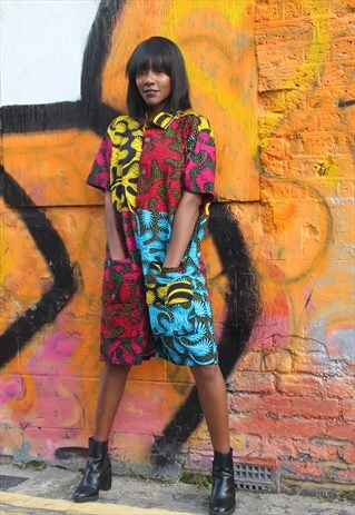 AFRICAN PRINT PLAY SUIT - WAX JUMPSUIT - SHORT SUIT