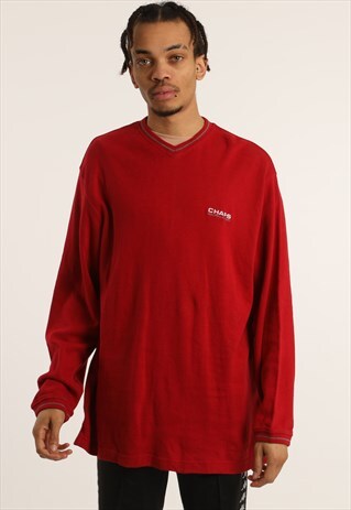 VINTAGE CHAPS RALPH LAUREN EMBROIDERED LOGO SWEATSHIRT