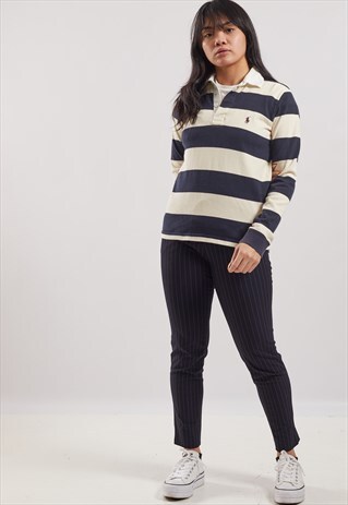 VINTAGE RALPH LAUREN LONG SLEEVE POLO TOP