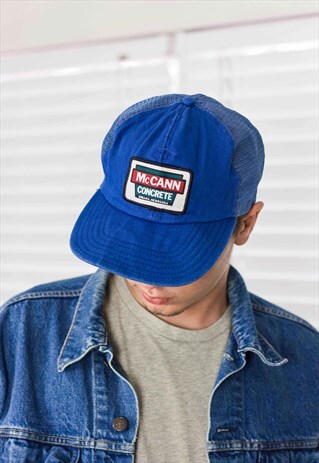 VINTAGE MCCANN TRUCKER CAP HAT LOGO 90S ONE SIZE 2.1