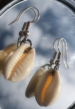 Cowrie Shell Earrings.