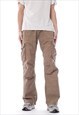 VINTAGE ARMANI CARGO PANTS TROUSERS BEIGE