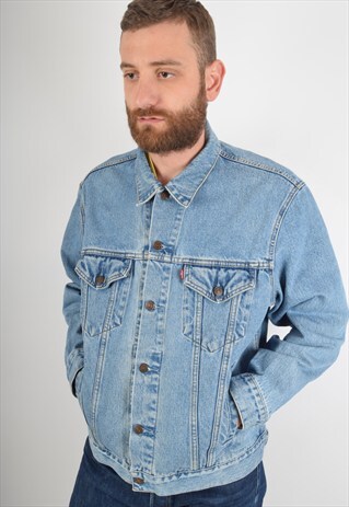 VINTAGE LEVI'S DENIM JACKET 90'S SIZE L (2095)