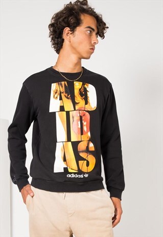 VINTAGE STYLE 90S ADIDAS EMBROIDERED SWEATSHIRT / S0968