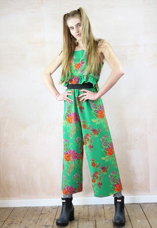 ORANGE ROSE ON EMERALD CO-ORDINATES