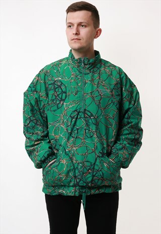 90S VINTAGE REEBOK OLDSCHOOL 1/4 ZIP JUMPER 17253