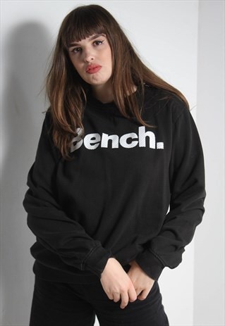 VINTAGE BENCH CREW NECK Y2K SWEATSHIRT BLACK