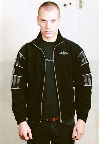 VINTAGE UMBRO VELOUR TRACKSUIT TOP JACKET