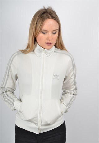 VINTAGE ADIDAS TRACK JACKET WHITE