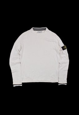 Stone Island SS'07 Crew-Neck Knit Sweatshirt in White