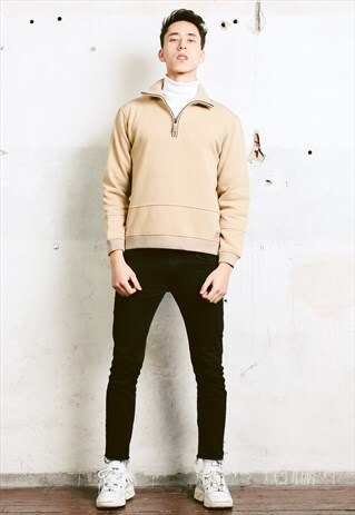 VINTAGE 90S CHAMPION BEIGE SWEATSHIRT