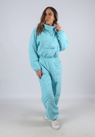 VINTAGE LUHTA FULL SKI SUIT SNOW SPORTS UK 12 M (KBL)