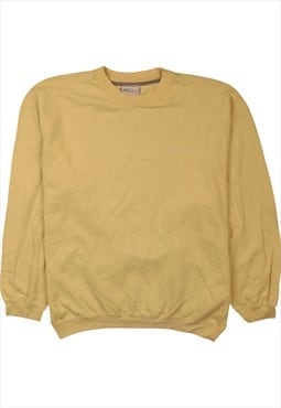 Vintage 90's Reebok Sweatshirt Heavyweight Crew Neck Yellow