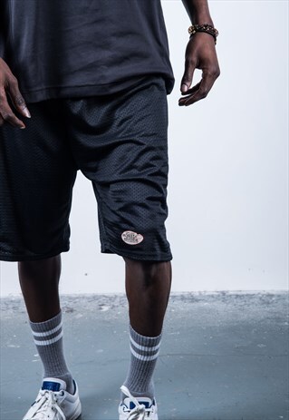 VINTAGE 1990S BLACK SPORTS SHORTS